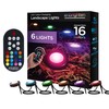 Enbrighten LED Ground Lights, 6 Path Lights, 40ft, Color Changing,