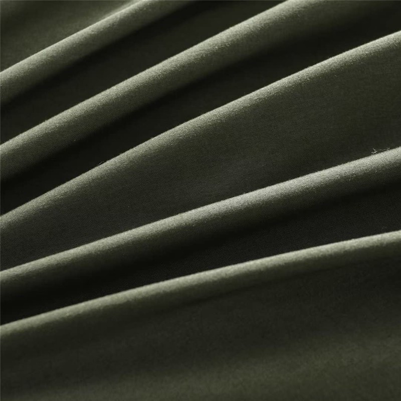 Ruccit Pillowcases 2 Pack Army Green Pillowcases Soft Brushed Microfiber