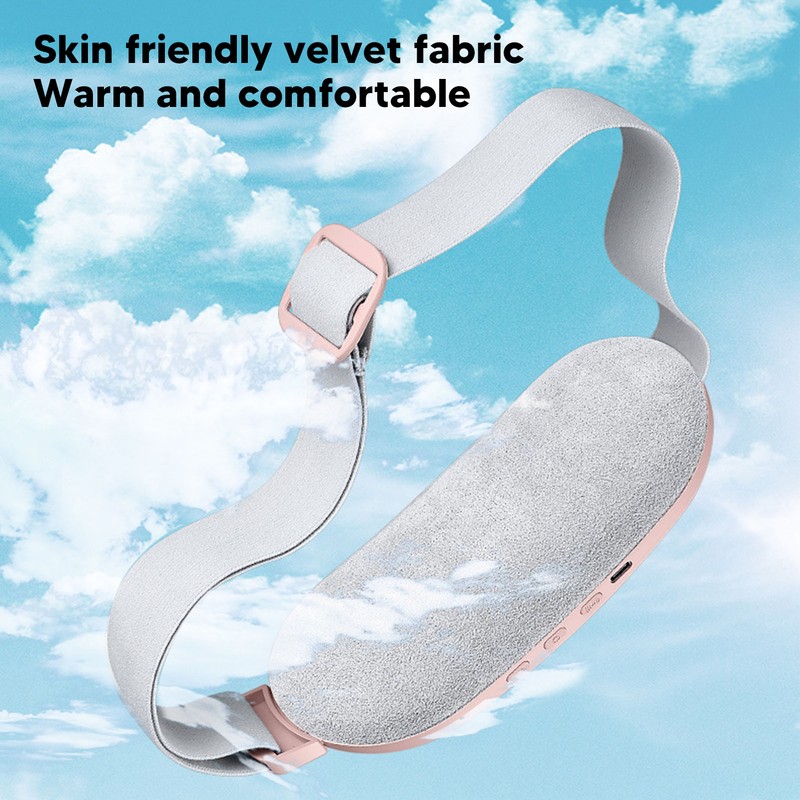 4 Gears Electric Waist Heating Belt USB Vibration Hot Compress