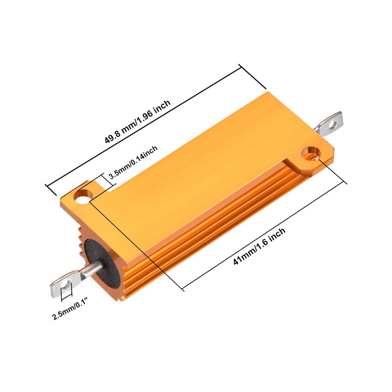 sourcing map 1 x 50 W 50 K Ohm aluminium
