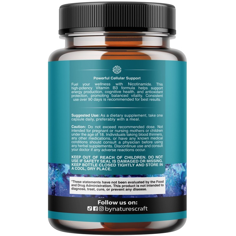 네이처스크래프트 니코틴아마이드 500mg 캡슐 Nature's Craft Niacinamide 500mg Capsules