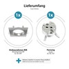 ledscom.de 6 pcs. recessed Ceiling Frame RIR recessed Frame Chrome