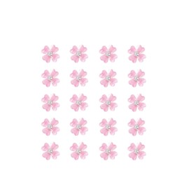 Mini Pink Clover Flower Hair Clips with Rhinestone,20Pcs Mini Flower Hair Clips with Daisy Flower,Mini Clover Flower Hair Clip Rhinestone Hair Clip,Mini Clover Flower Hair Clip with Cute Rhinestone