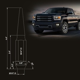 2 in 1 32PCS M14 x 1.5 Chrome Spike Lug Nuts with 1 Socket Key Compatible with 2015-2017 F-150 Expedition 2003-2016 F-250 F-350 1999-2019 Chevy Silverado Suburban Tahoe 2012-2022 Ram 1500 2500 3500