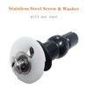 4 Pack Toilet Seat Hinge Bolt Screws Kit - Universal