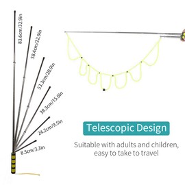 Bubble Wands, Ubitree 2Pcs Stainless Steel Giant Bubble Blower Wands, Telescopic Design Outdoor Bubble Sticks Bubble Maker Toys for Boys Girls Adults Birthday Party Favors Lawn Park Beach Summer Fun