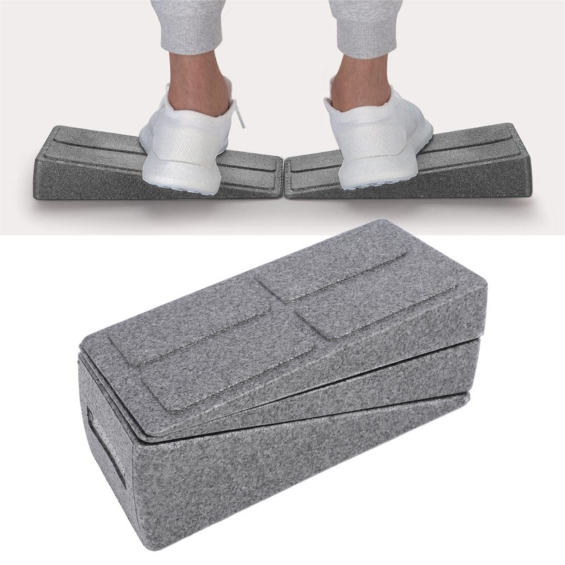 3 Pieces Calf Stretcher Slant Board Adjust Height Wedge Leg