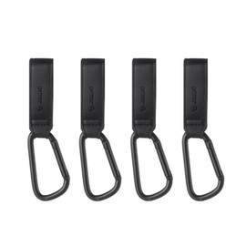 Jané 4 Pcs Universal Hook Handle Bar Pram Buggy Hanging Shopping Bag Backpacks and so on up to 5kg Black