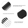 Iwobi 3 Pack Black Carbon Lift Tease Combs with Metal