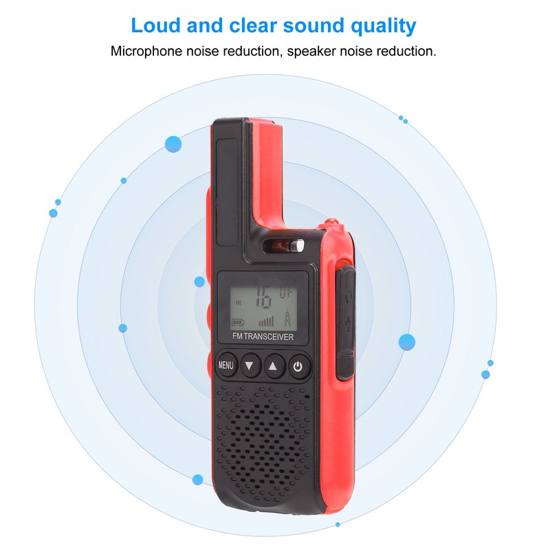 Handheld Mini Walkie Talkie 99-Channel Portable Long Range 2 Way