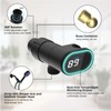 Hibbent Upgraded Metal Shower Head Holder with LED Display Shower