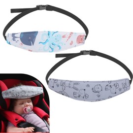 PandaEar - Soporte para la cabeza de bebé, correas de asiento de coche, para niños, juego de dos