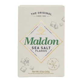 Maldon Salt, Sea Salt Flakes, 8.5 oz (240 g), 2 Count, Kosher, Natural, Handcrafted, Gourmet, Pyramid Crystals