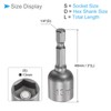 CoCud Quick Change Nut Setter Driver Bit 13mm Metric 48mm