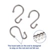 Metal Shower Curtain Hooks Rings Stainless Steel Rust Proof S