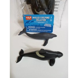 Wild Republic Set Of 6 Whales And Dolphins Collection
