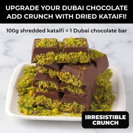 Kataifi Shredded Fillo Dough by Zest Delites, Dried Kadayif for Dubai Chocolate Kit, Knafeh & Kunafa, Kadayif Shredded Phyllo Dough, Kataifi Pastry for Middle Eastern Desserts, 3.53 oz (100g)