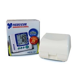 Nebucor HL-168F Monitor de Presión Arterial Digital de Plástico Plata con Memoria de 99 Lecturas