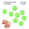 PATIKIL 8mm Glow Fishing Beads, 200Pcs Soft Plastic Round Rubber