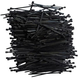 Zip Ties 12 inch 1000 pcs Cable Zip Ties with 50 Pounds Tensile Strength, Black Cable Ties, Heavy Duty Self-Locking Black Nylon Tie Wraps for Indoor and Outdoor