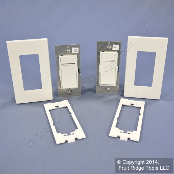Leviton Vizia+ White 600W Digital Dimmer & Remote Kit w/