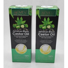 ALiver Jamaican Black Castor Oil **2 PACK** 4oz TOTAL - 100% Pure Cold Pressed