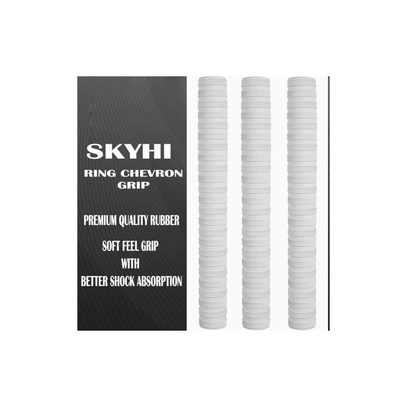 SKYHI Premium Chevron Cricket Bat Grips Pack of 3 -