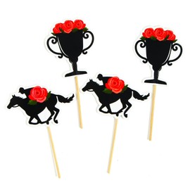 Derby Party Food and Appetizer Picks - Kentucky Horse Race Party Supplies - Bulk Set of 50