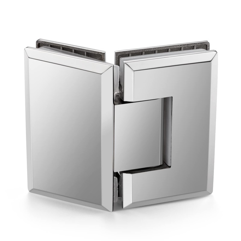 Heavy Duty Shower Glass Door Hinge,Solid One-Piece Precision Cast with