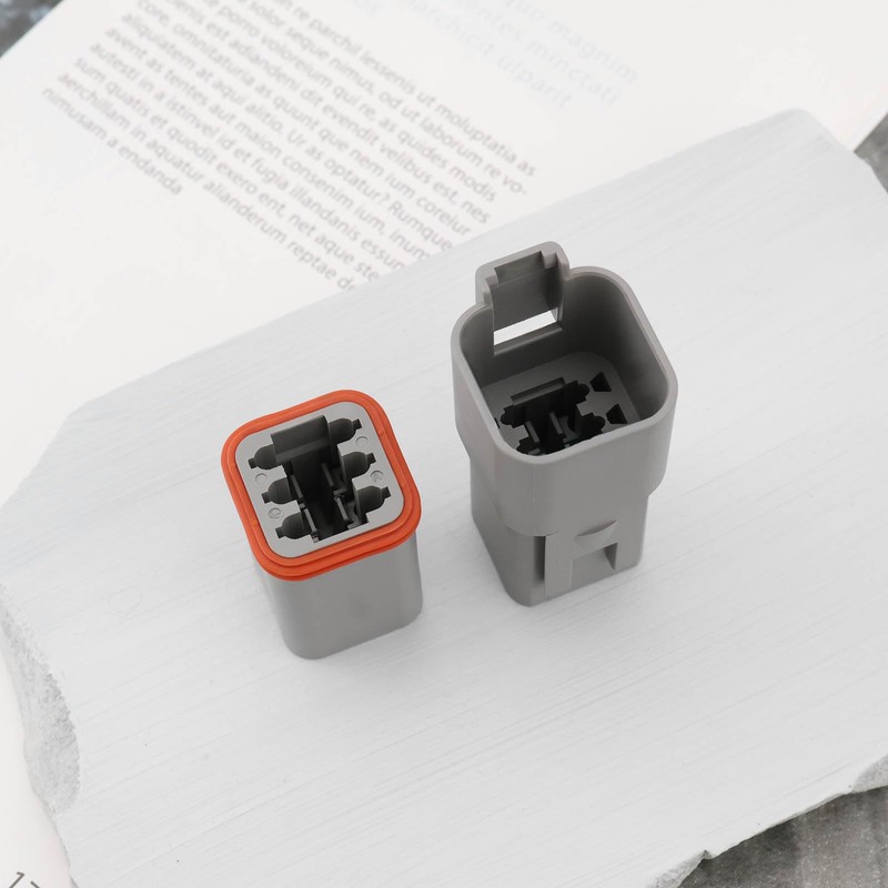 ECSiNG 1 Set 6-Pin Waterproof Electrical Connection Kit DT04-6P DT06-6S