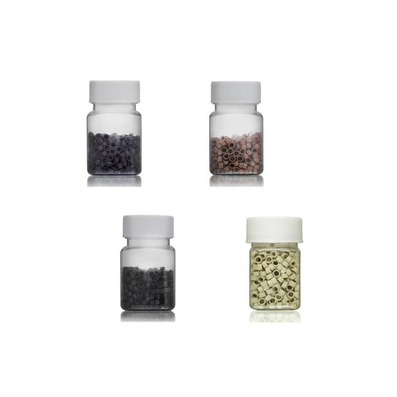 Micro Ring Beads for Hair Extensions 500 x 4mm (Threaded)