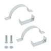 Pastlla 2 Pcs 5.98 Inch Steel Adjustable Pipe Bracket Clamp,