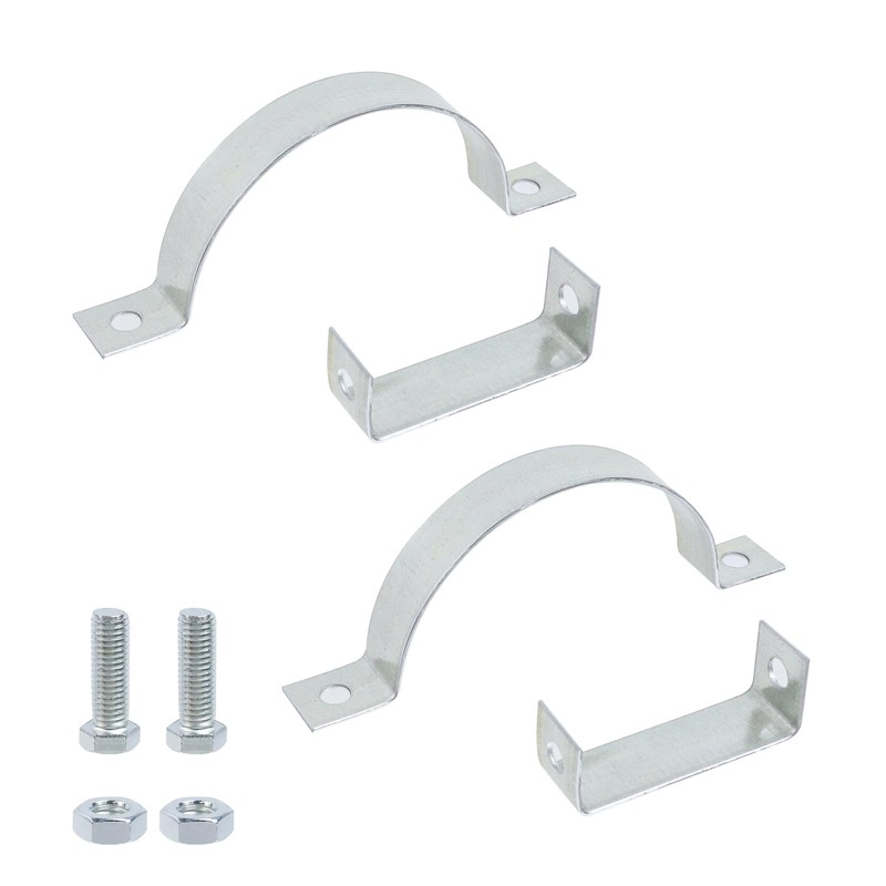 Pastlla 2 Pcs 5.98 Inch Steel Adjustable Pipe Bracket Clamp,