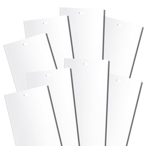 White Vertical Blinds Replacement Slats, for Doors and Windows. Easy