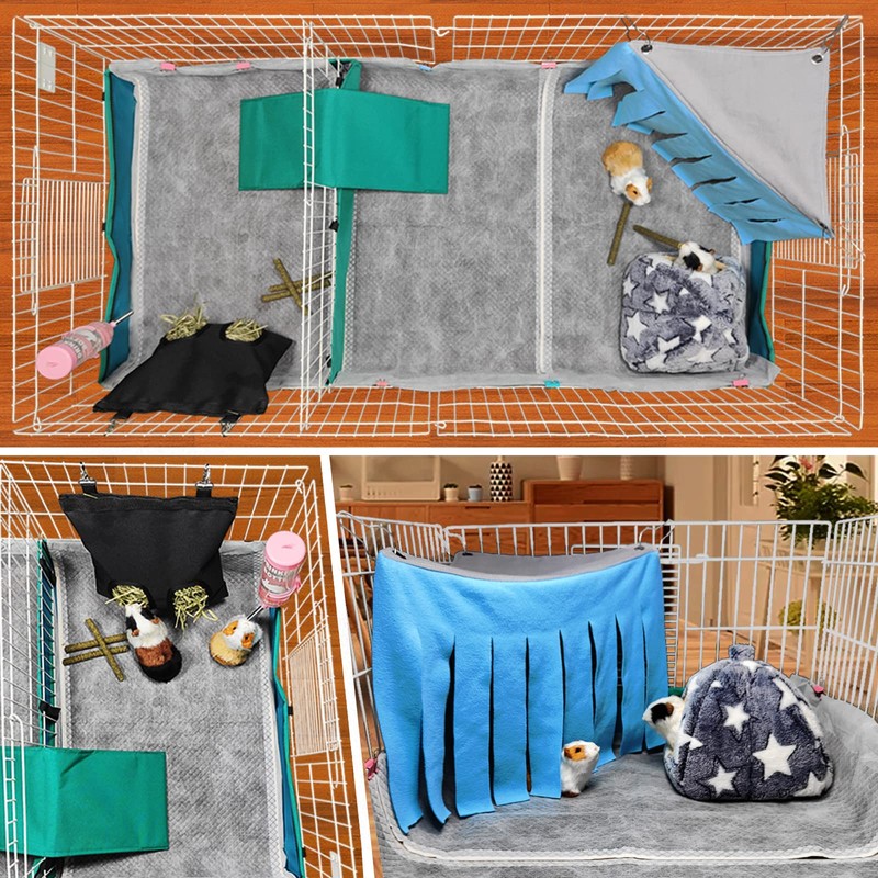 GINIDEAR Guinea Pig Bedding, Disposable Guinea Pig Cage Liners, Charcoal