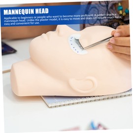 IWOWHERO Diy Eyelash Extension Kit Practice Head Mannequin Wide Use for Cosmetology Training