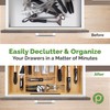Pristine Bamboo Silverware Organizer - Expandable Kitchen Drawer Organizer -