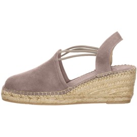 Toni Pons TREMP Women's Suede Wedge Espadrille, taupe