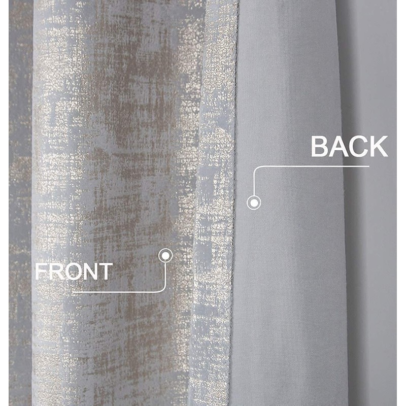 always4u Soft Velvet Curtains 108 Inch Length Luxury Bedroom Curtains