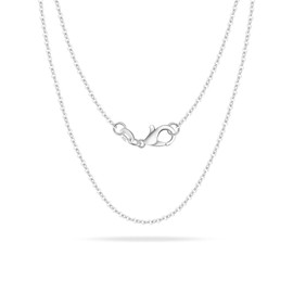 Tibond Women's S925 Silver 16' 18' 20' 22' 24' 26' 28' Inch Thick Necklace 1.5mm Snake Chain Necklace Suitable for Layering or Replacement (O-Chain, 55cm（22 Inch）)