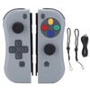 For Joycon Game Console Wireless Bluetooth Gamepad Right Left(gris foncé