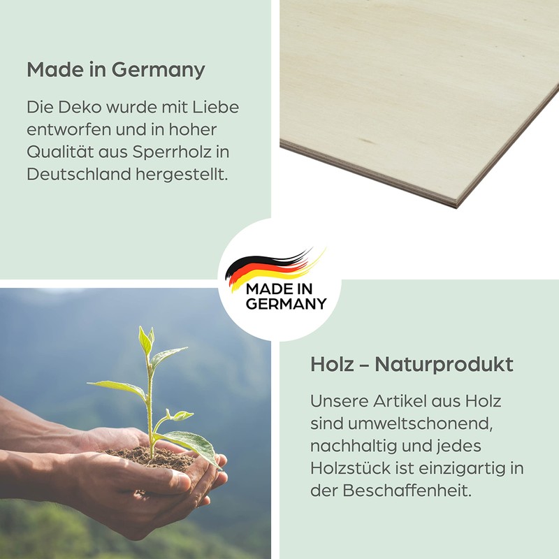 Birdart Box® 12x Ostereier zum Aufhängen – Osterdeko aus Holz,