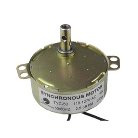 CHANCS Small AC Synchronous Geared Motor TYC 50 AC 110V 2.5-3RPM CCW Torque 8Kg.cm 4W Power