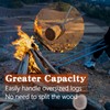 32" Stainless Steel Fire Log Tongs Firewood Grabber and Fire
