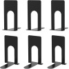 Book Ends 6 Pcs Heavy Duty Metal Bookends for Shelves