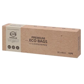 Sugar Lab Premium Eco Bag (large) 100 sheets 30x40cm plastic bag sanitary bag, premium eco bag (large) / 슈가랩 프리미엄 에코백(대) 100매 30x40cm 비닐백 위생봉투, 프리미엄 에코백(대)