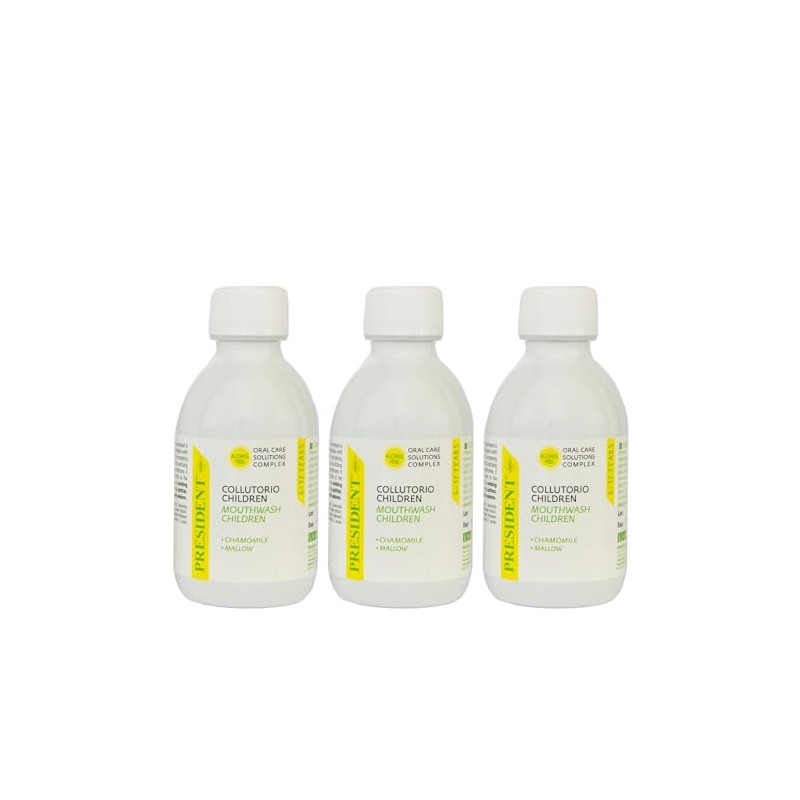 President 3 x 200ml Dental Care Kit for Children 6