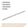 sourcing map Spiral Drill Bit High-Speed Steel Extra Long Replacement