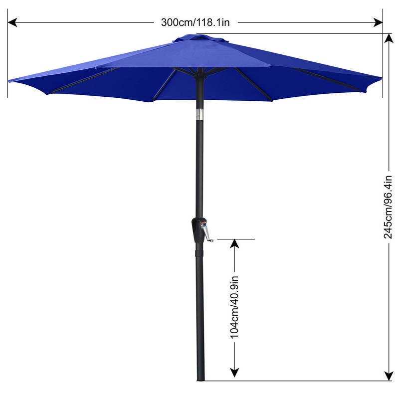 Durable Patio Umbrellas 10' Orange by ABCCANOPY