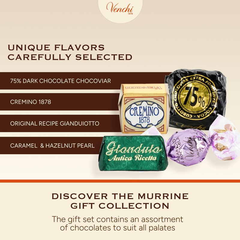 Venchi - Murrine Collection - Small Blue Hamper with Assorted